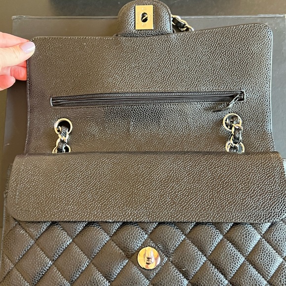 Chanel Classic Double Flap in Medium Caviar Leather 11 Series FULL SET PRISTINE - Picture 11 of 16